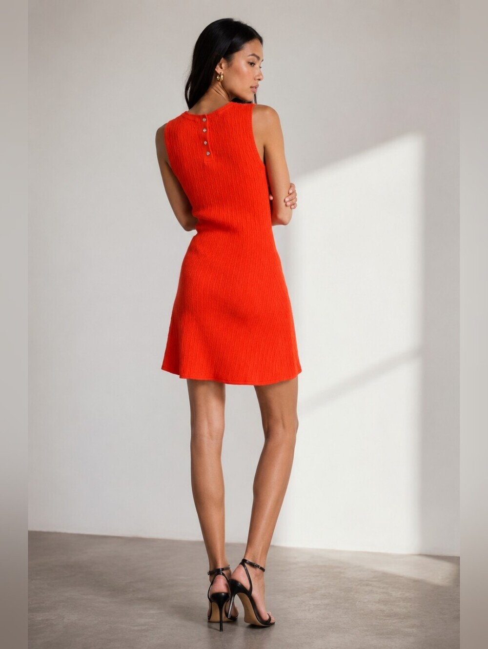 Zara Jewel Buttons Knit Mini Dress.
